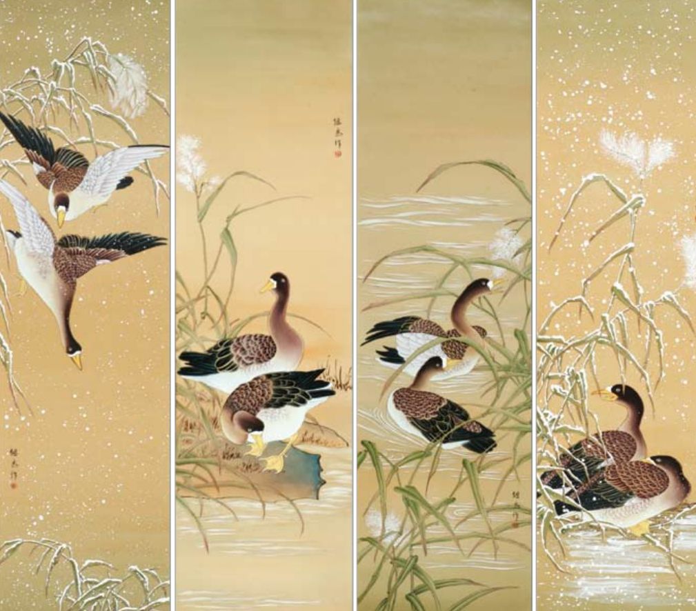 陶瓷新彩花鳥瓷板畫