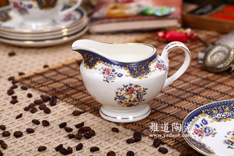 景德鎮骨瓷15頭歐式咖啡具套裝浪漫春天