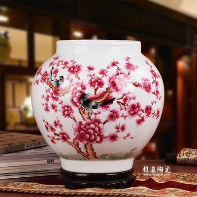 禮品陶瓷花瓶 名家手繪家居擺設 喜