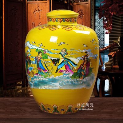 景德鎮高檔150斤陶瓷密封酒壇