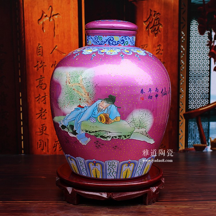 點金系列陶瓷酒壇