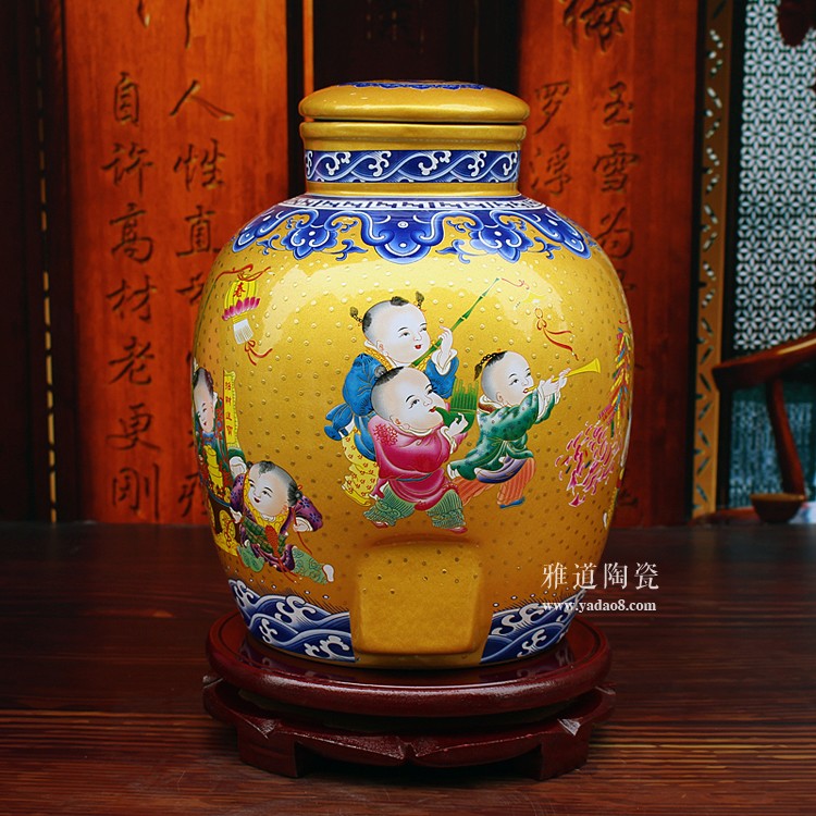 點金系列陶瓷酒壇