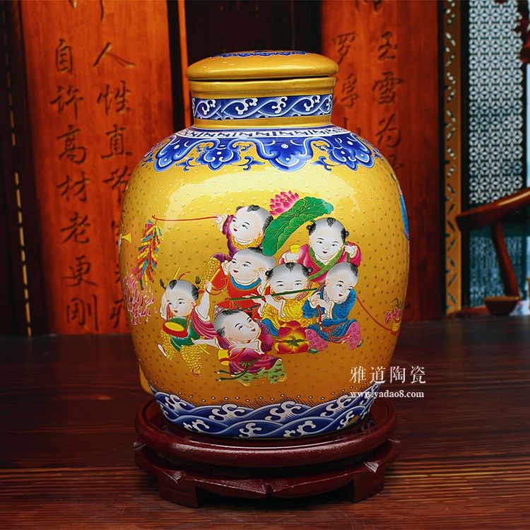 點金系列陶瓷酒壇