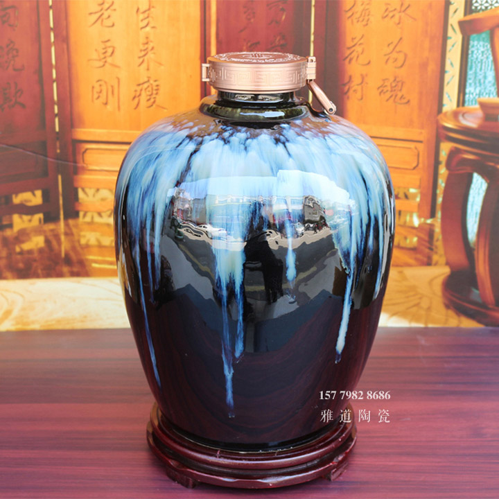 景德鎮10斤20斤雕刻密封加厚酒壇