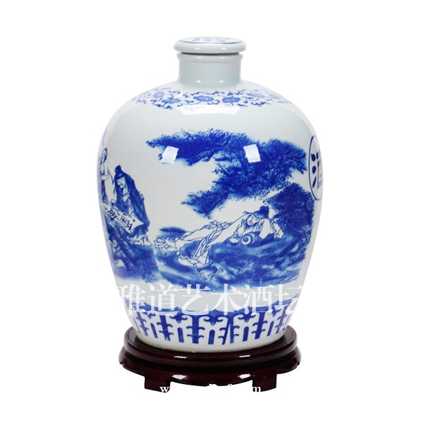 景德鎮貼花陶瓷酒壇