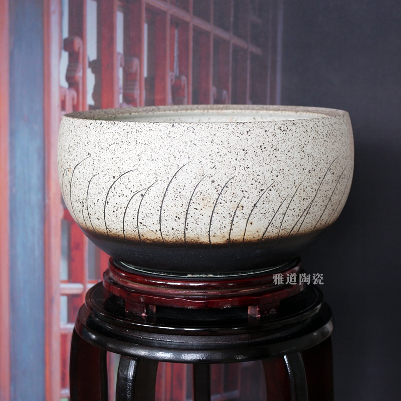 景德鎮陶瓷器聚寶盆缸室內花盆(圖2)