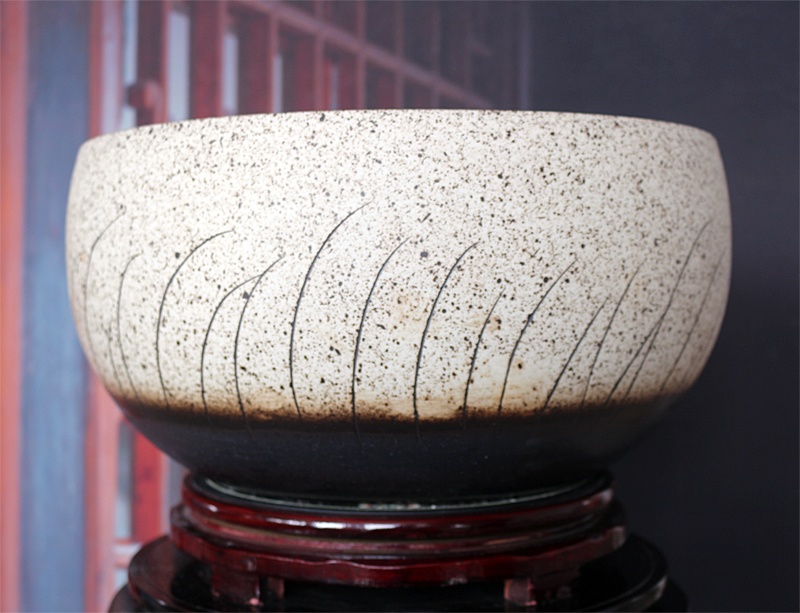 景德鎮陶瓷器聚寶盆缸室內花盆(圖4)