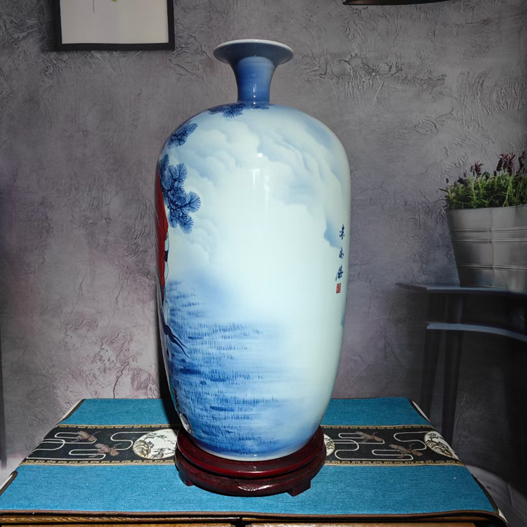 景德鎮手繪藝術陶瓷花瓶（福祿壽喜）(圖2)