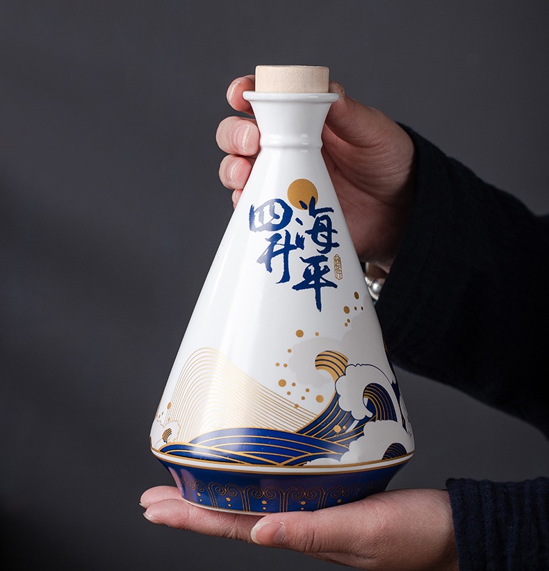 景德鎮一斤裝陶瓷小酒壇子批發
