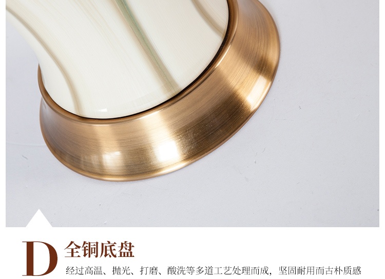景德鎮高溫窯變顏色釉歐式陶瓷臺燈