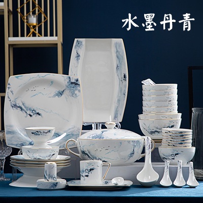 高檔新中式骨瓷餐具套裝十大排行榜(圖7)